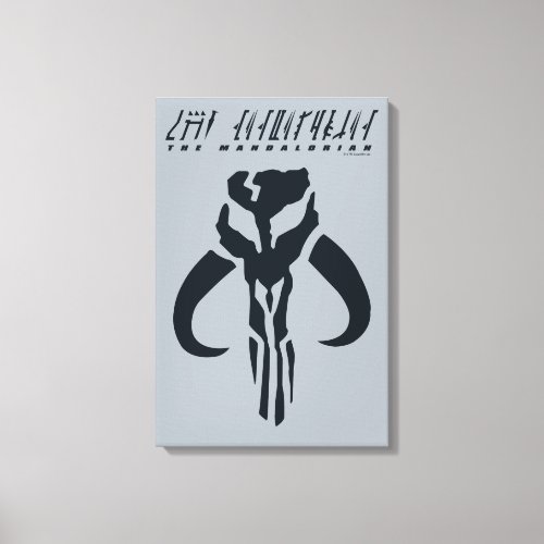 Mandalorian Symbol Canvas Print