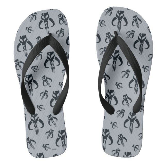 Mandalorian Symbol Flip Flops (Footbed)