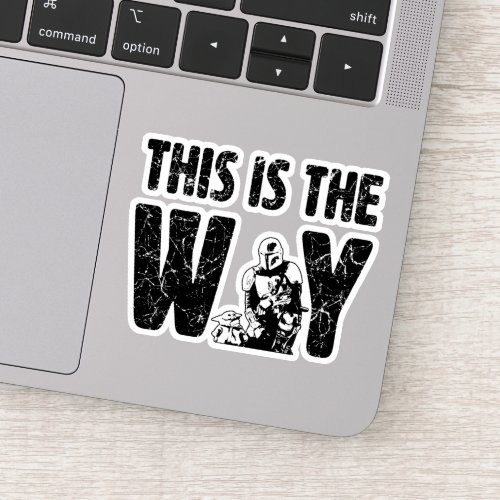 Mandalorian  The Child This Is The Way Quote Sticker