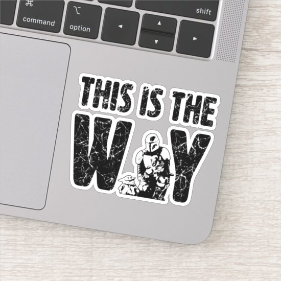 Mandalorian & The Child "This Is The Way" Quote Sticker