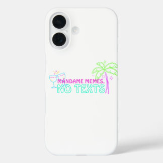 Mándame Memes, No Texts Neon Hispanic Heritage iPhone 16 Case