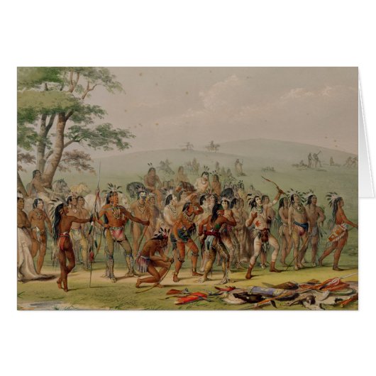 Mandan Archery Contest, c.1832 Cards (Front Horizontal)