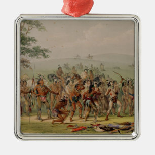 Mandan Archery Contest, c.1832 Metal Ornament
