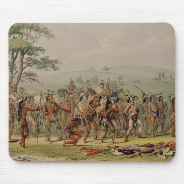 Mandan Archery Contest, c.1832 Mouse Pad (Front)