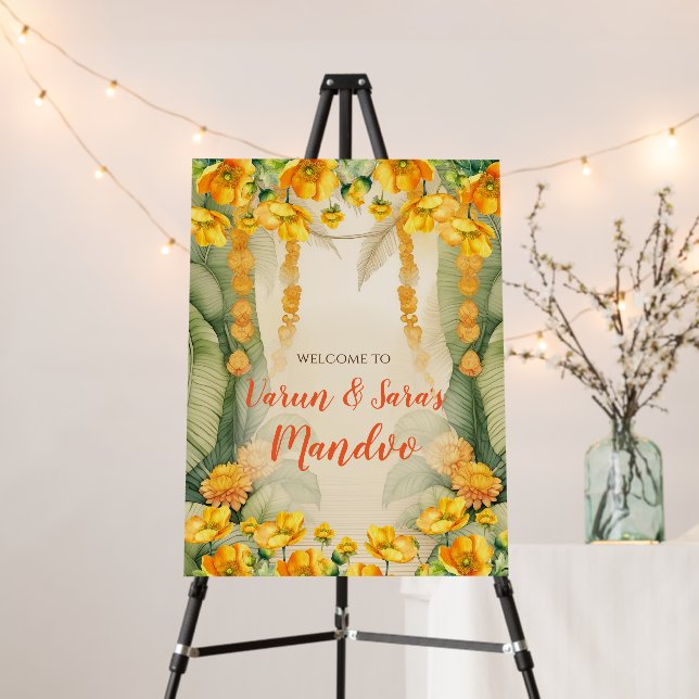 Mandap Mahurat signs Mandvo welcome signs (In Situ (Stand))
