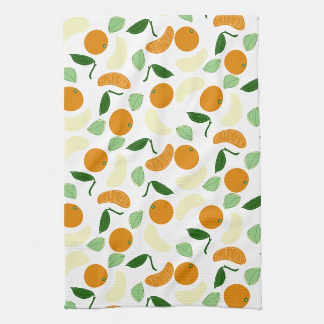 Mandarin Citrus Kitchen Towel (Vertical)