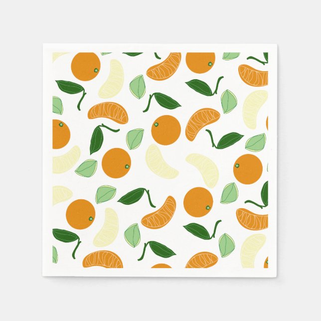Mandarin Citrus  Napkins (Front)