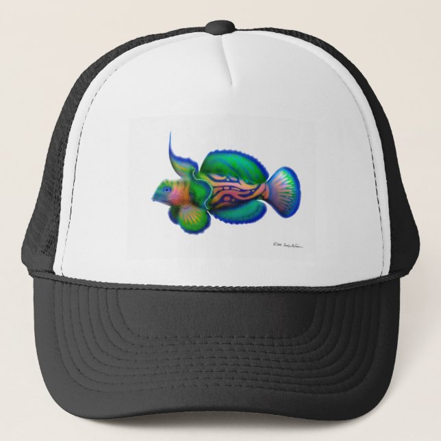 Mandarin Dragonet Fish Trucker Hat (Front)