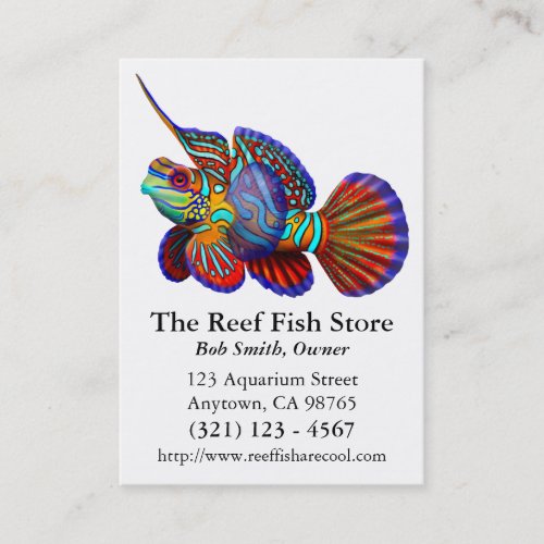 Mandarin Dragonet Goby Fish Business Card