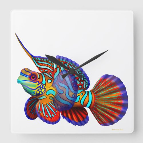 Mandarin Dragonet Goby Fish Wall Clock