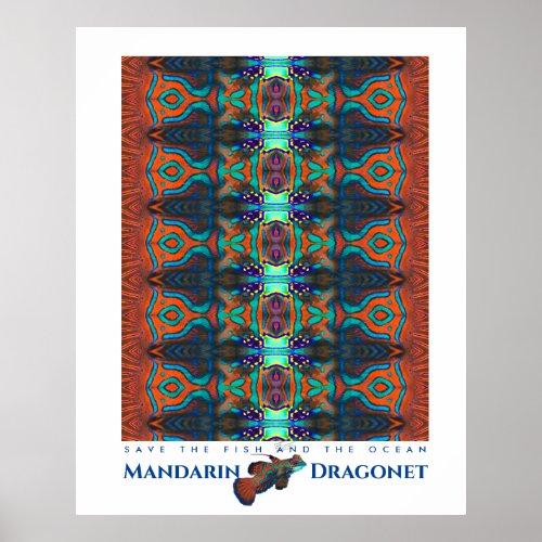Mandarin Dragonet Semi_Gloss Poster
