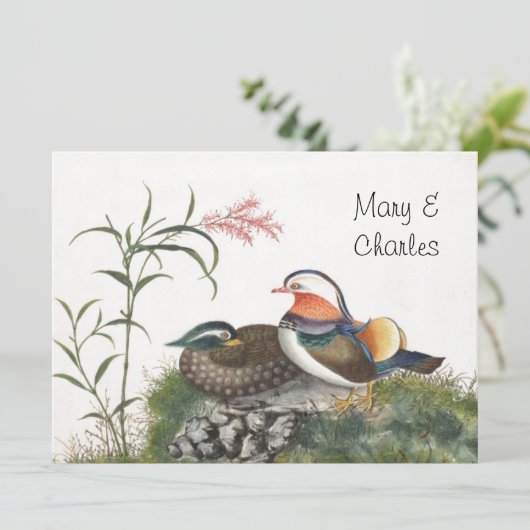 Mandarin Duck Chinese Painting (Standing Front)