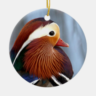 Mandarin Duck Drake Ceramic Ornament