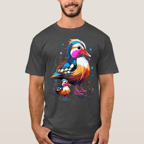 Mandarin Duck Fathers Day T_Shirt