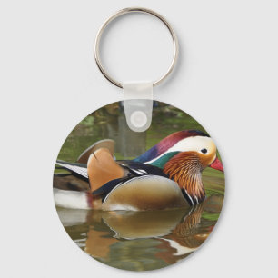 mandarin duck keychain