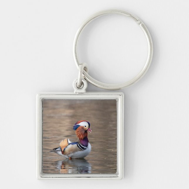 Mandarin Duck Keychain (Front)