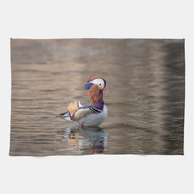 Mandarin Duck Kitchen Towel (Horizontal)