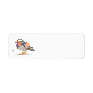 MANDARIN DUCK LABEL