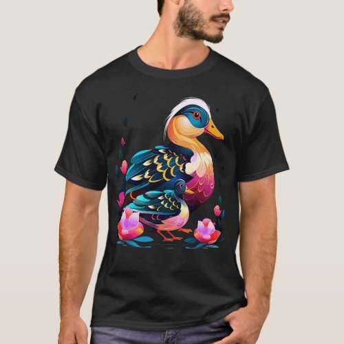 Mandarin Duck Mothers Day T_Shirt