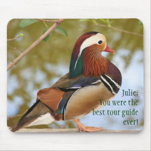 Mandarin Duck Mouse Pad