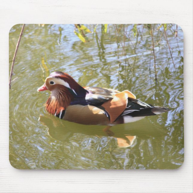 Mandarin Duck Mouse Pad (Front)