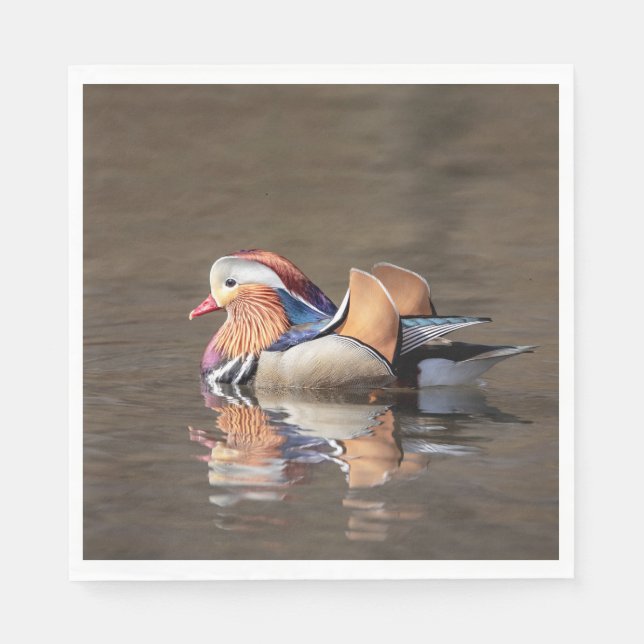 Mandarin Duck Napkins (Front)
