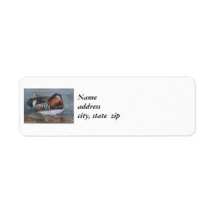 Mandarin Duck Return Address Labels