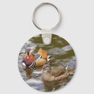 Mandarin Ducks Keychain