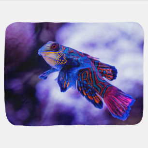 Mandarin Goby Fish Baby Blanket