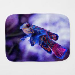 Mandarin Goby Fish Baby Burp Cloth