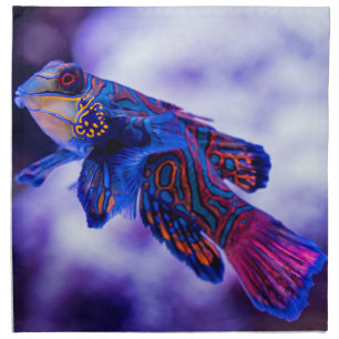 Mandarin Goby Fish Cloth Napkin