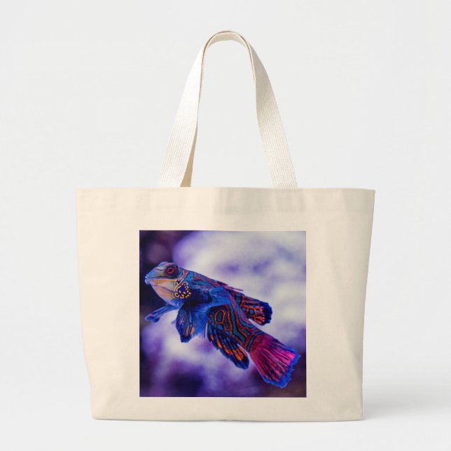 Mandarin Goby Fish Large Tote Bag (Front)