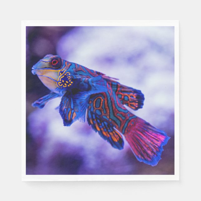Mandarin Goby Fish Napkins (Front)