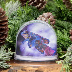 Mandarin Goby Fish Snow Globe
