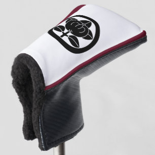 Mandarin orange in a circle golf head cover