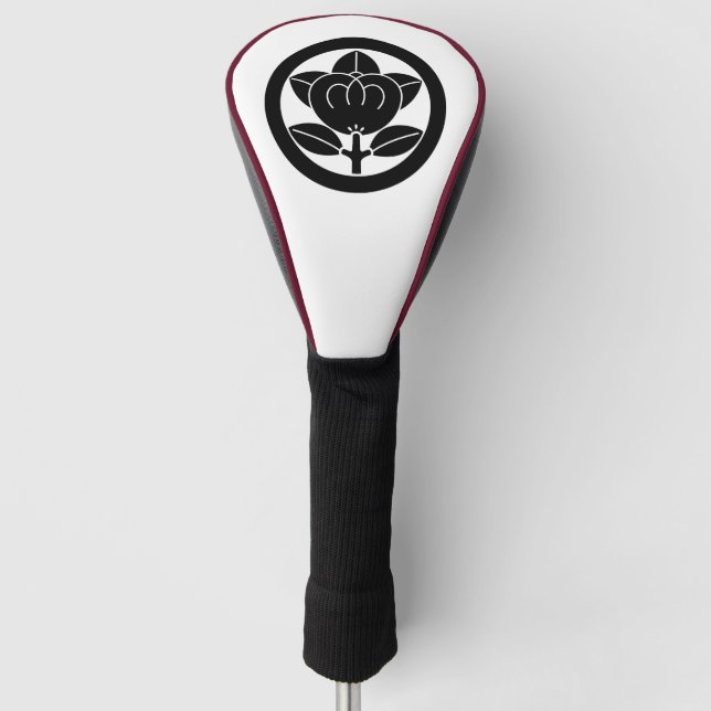 Mandarin orange in a circle golf head cover (Front)