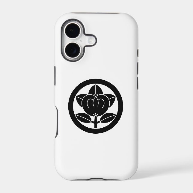 Mandarin orange in a circle iphone case (Back)