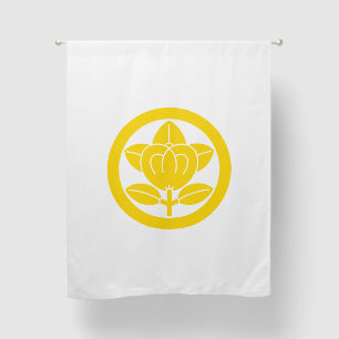 Mandarin orange in circle blackout curtains