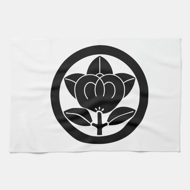 Mandarin orange in circle towel (Horizontal)