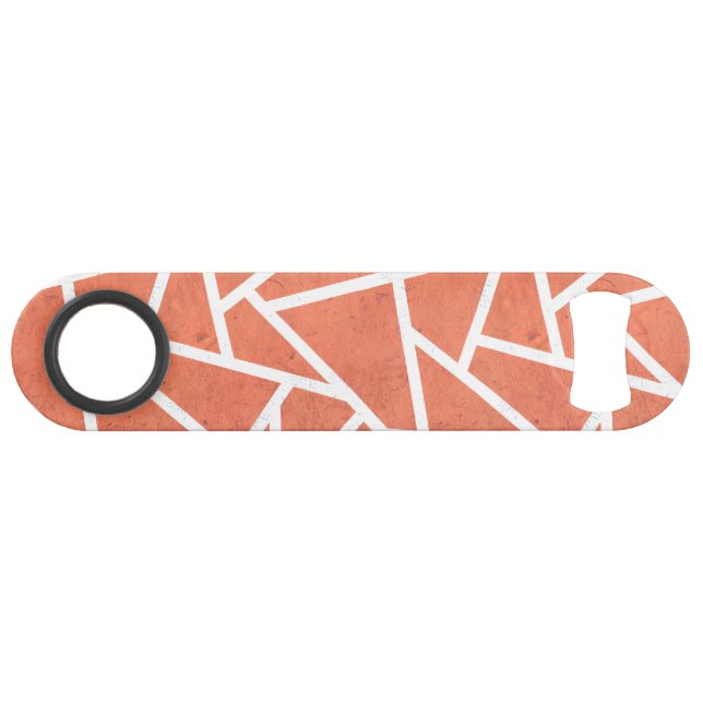 Mandarin orange mosaic pattern bar key (Front (Horizontal))