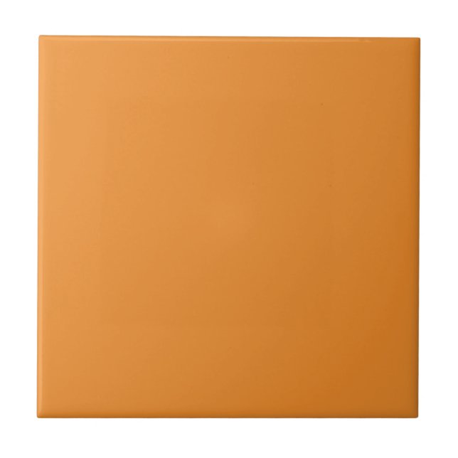 Mandarin Orange Square Kitchen and Bathroom Ceramic Tile (Front)