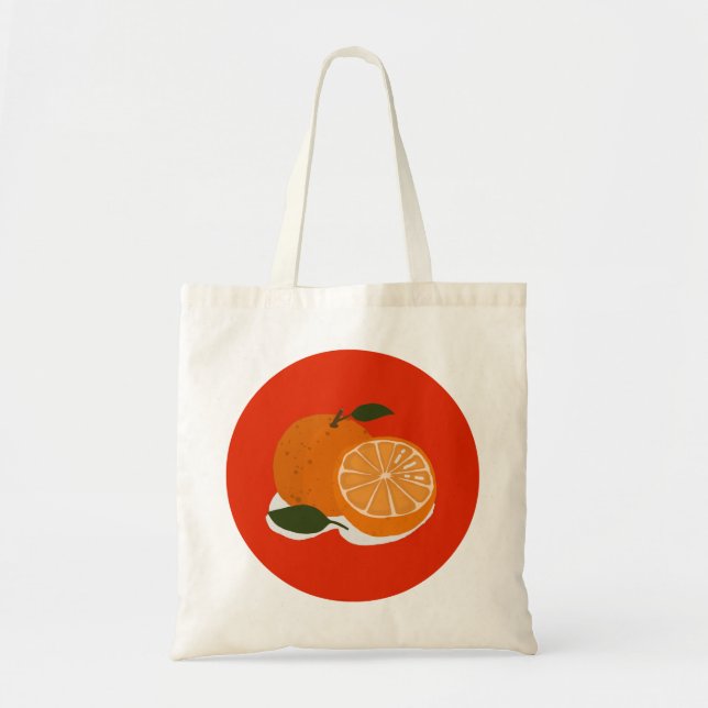 Mandarin orange tote bag (Front)