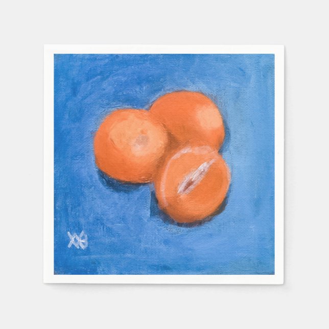 Mandarin Oranges Napkins (Front)