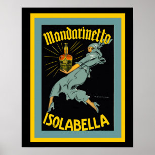 Mandarinetto Isolabella Vintage Ad Poster
