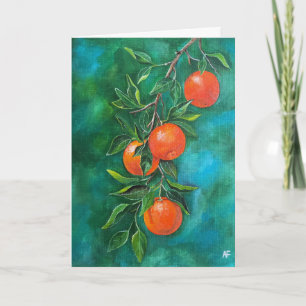 Mandarins on a Winter's Night by Alfred Fox Card