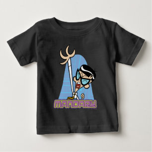 Mandark Character Name Graphic Baby T-Shirt