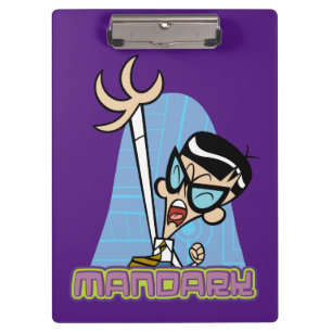 Mandark Character Name Graphic Clipboard