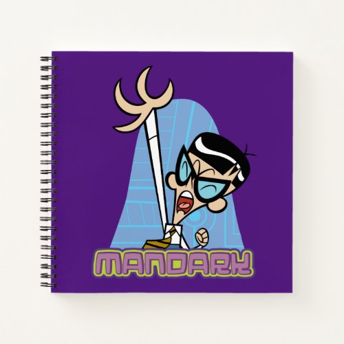 Mandark Character Name Graphic Notebook