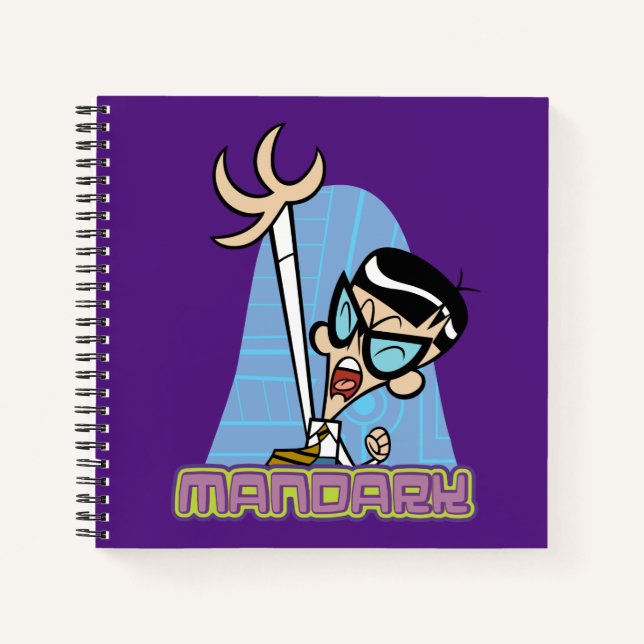 Mandark Character Name Graphic Notebook (Front)