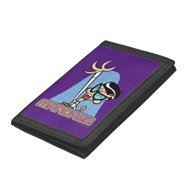 Mandark Character Name Graphic Trifold Wallet (Bottom)